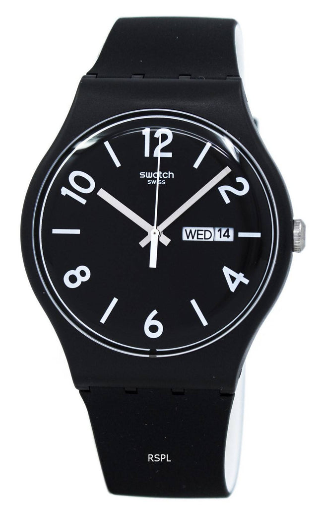 Swatch originaler Backup sort Quartz SUOB715 Unisex ur
