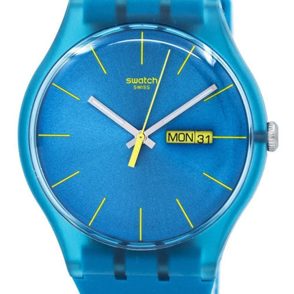 Swatch originaler turkis Rebel kvarts SUOL700 Unisex ur