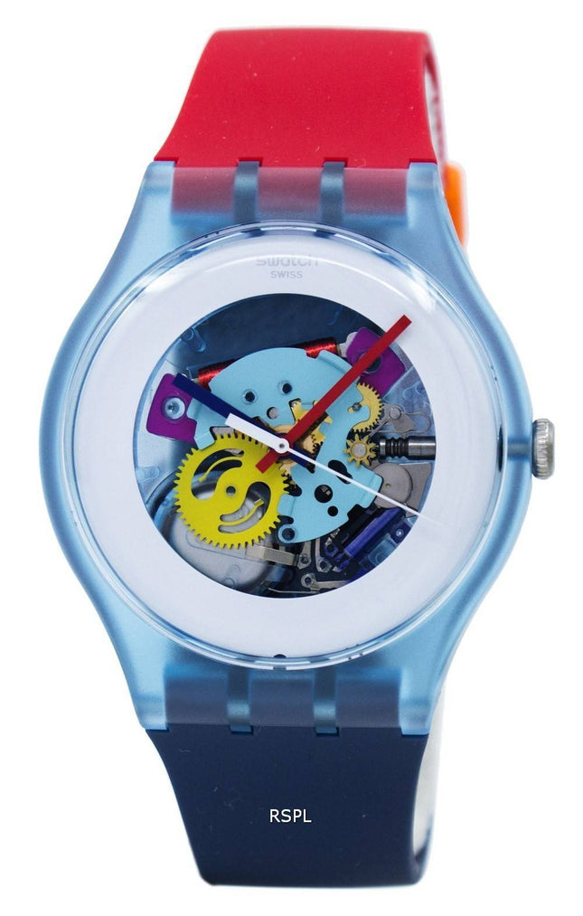 Swatch originaler farve min lakeret kvarts SUOS101 Unisex ur