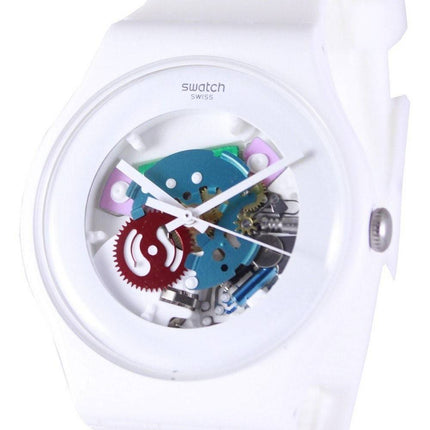 Swatch originaler hvid lakeret schweizisk Quartz SUOW100 Unisex ur