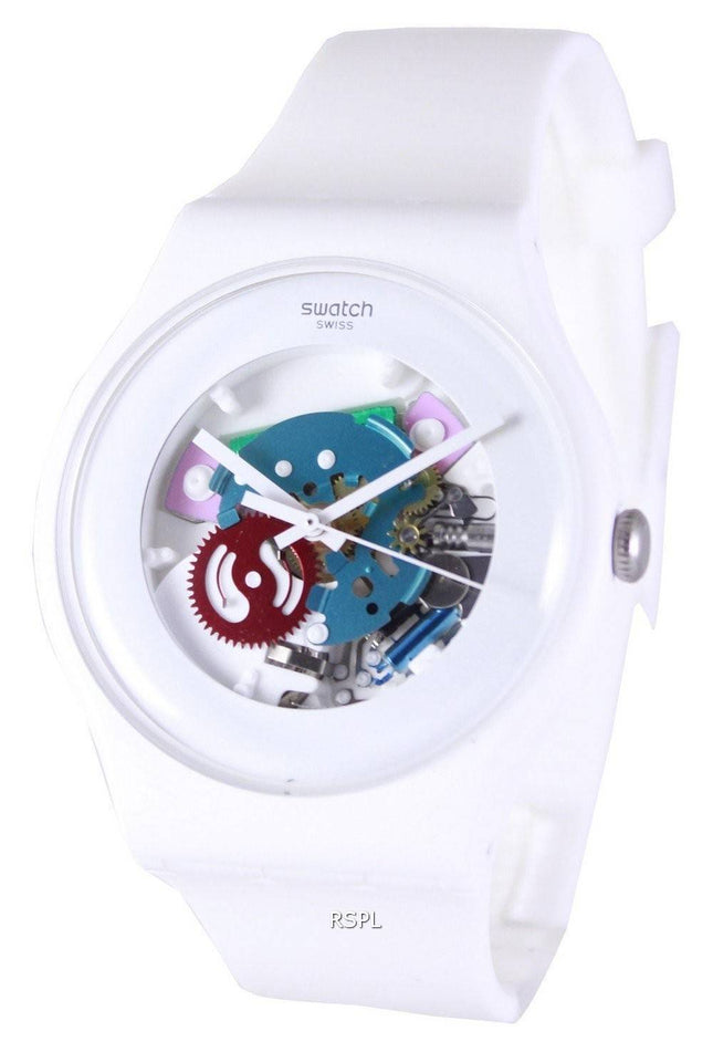 Swatch originaler hvid lakeret schweizisk Quartz SUOW100 Unisex ur