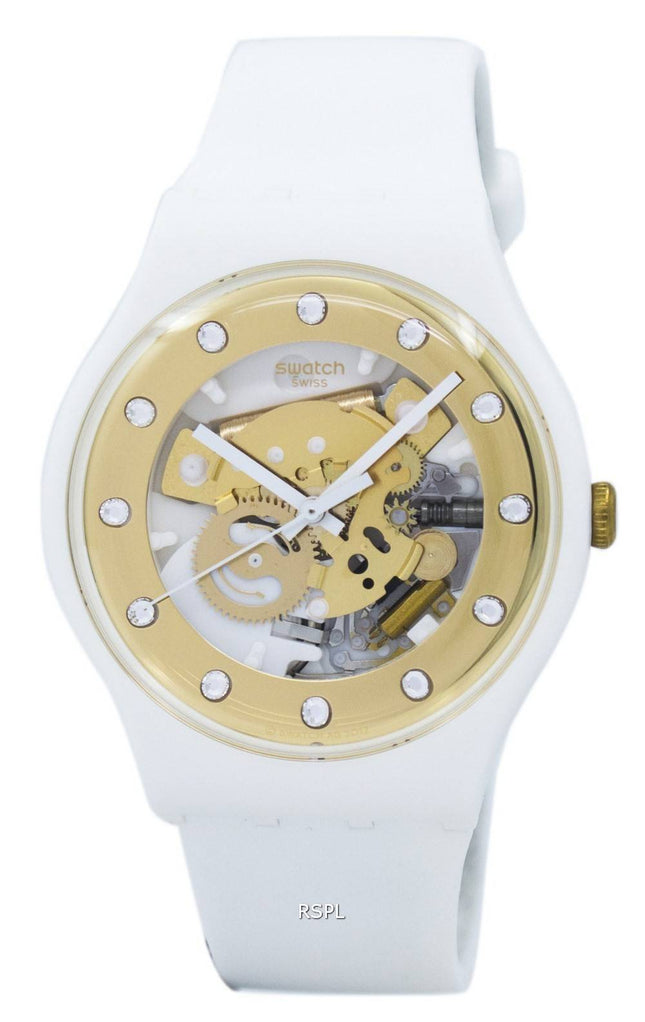Swatch originaler Sunray Glam kvarts SUOZ148 Unisex ur