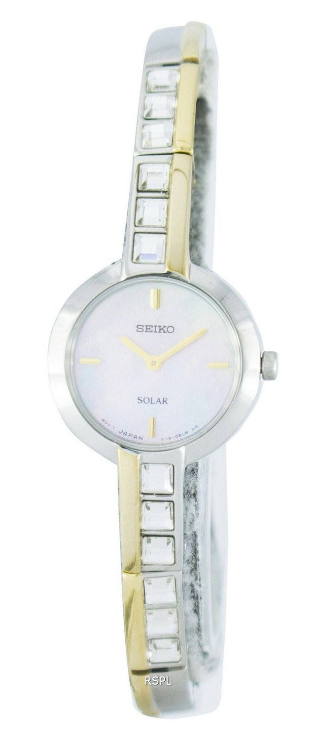 Seiko Solar Swarovski krystaller SUP192 SUP192P1 SUP192P kvinders Watch