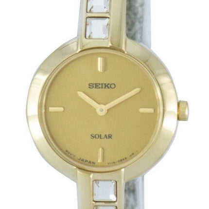 Seiko Solar Swarovski krystaller SUP194 SUP194P1 SUP194P kvinders Watch