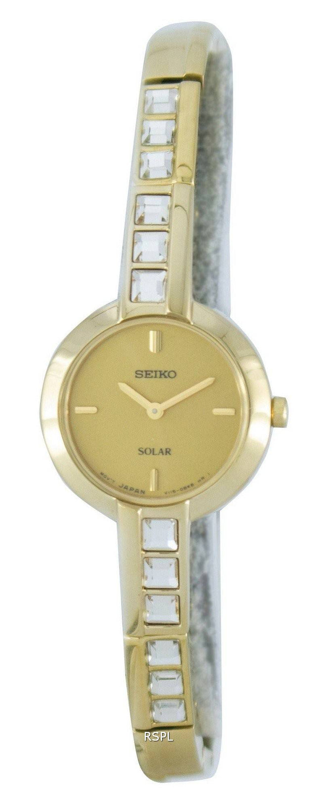 Seiko Solar Swarovski krystaller SUP194 SUP194P1 SUP194P kvinders Watch