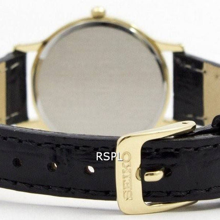 Seiko Solar hvid skive læder rem SUP300P1 SUP300P kvinders ur