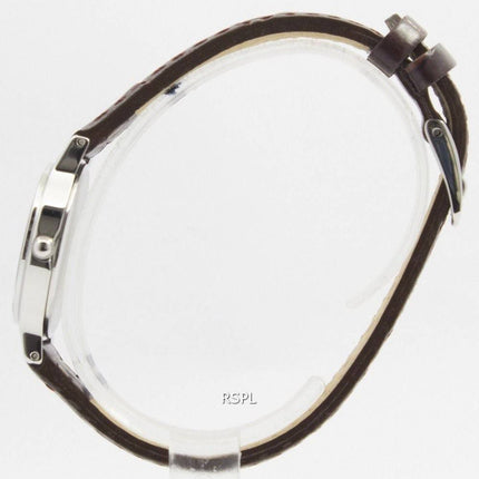 Seiko Solar hvid skive læder rem SUP303P1 SUP303P kvinders ur