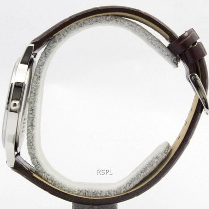 Seiko Solar hvid skive læder rem SUP869P1 SUP869P Herreur