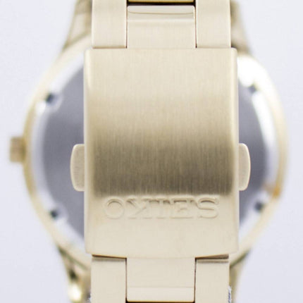 Seiko Quartz guld Tone 100M SUR054 SUR054P1 SUR054P Herreur