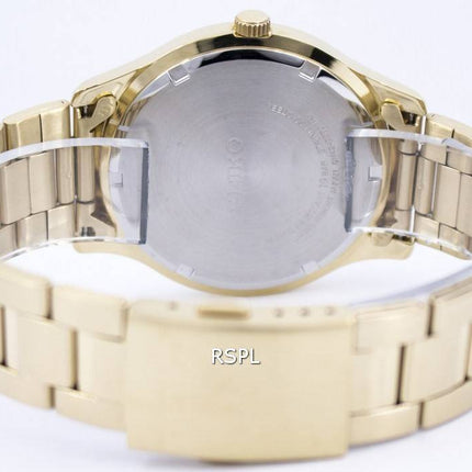 Seiko Quartz guld Tone 100M SUR054 SUR054P1 SUR054P Herreur