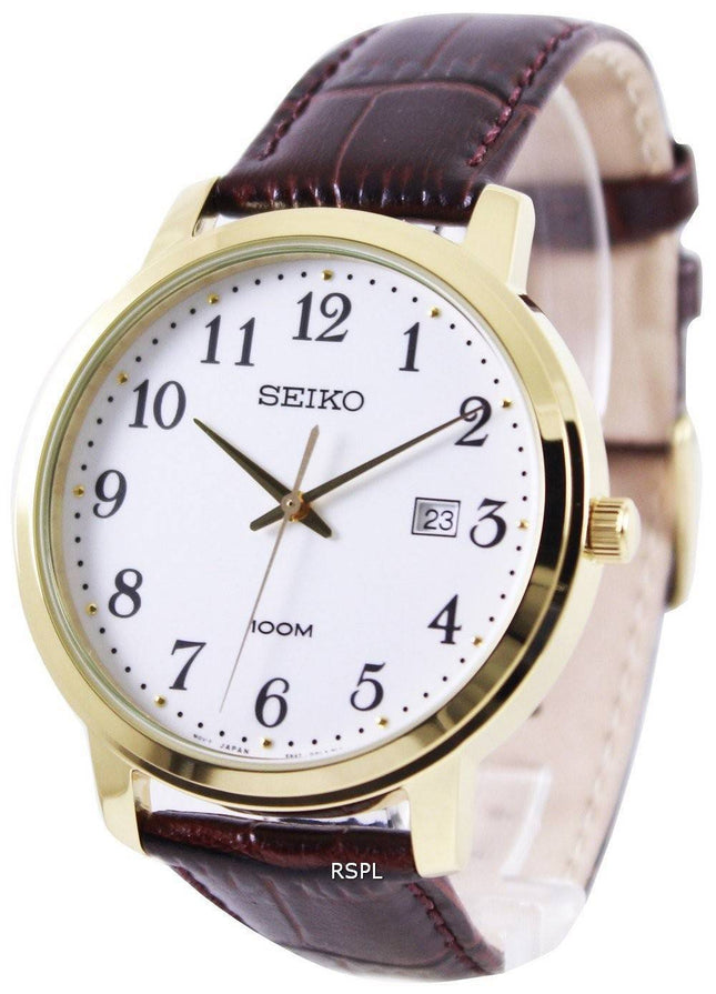 Seiko Quartz læder rem SUR114P1 SUR114P Herreur