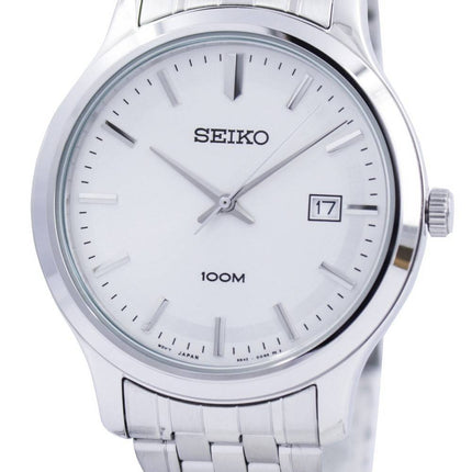 Seiko Quartz hvid skive 100M SUR141 SUR141P1 SUR141P Herreur