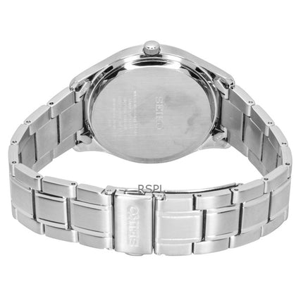 Seiko Classic rustfrit stål blå urskive kvarts SUR419P1 100M herreur