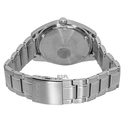 Seiko rustfrit stål laksefarvet urskive Quartz SUR523P1 100M herreur