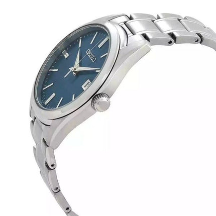 Seiko Classic Stainless Steel Blue Dial Quartz SUR525P1 100M herreur