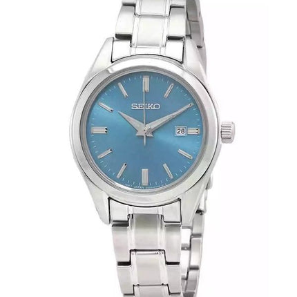Seiko Classic Stainless Steel Blue Dial Quartz SUR531P1 100M dameur