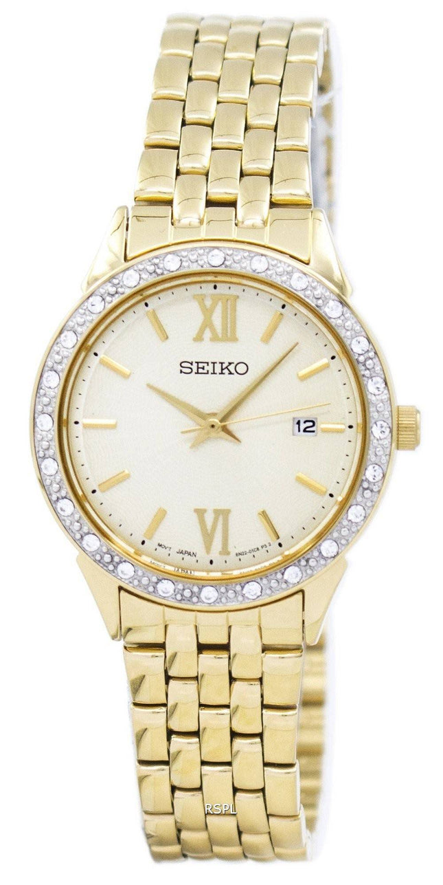 Seiko Quartz Diamond Accent SUR688 SUR688P1 SUR688P kvinders Watch