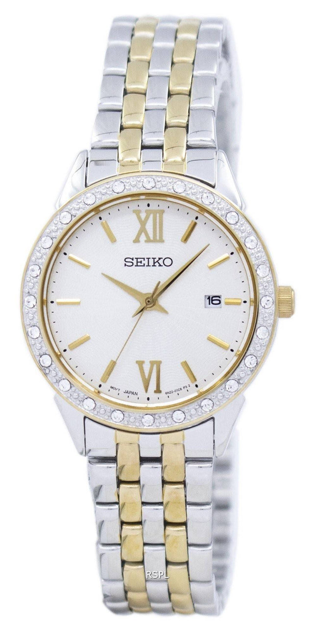Seiko Quartz Diamond Accent SUR690 SUR690P1 SUR690P kvinders Watch