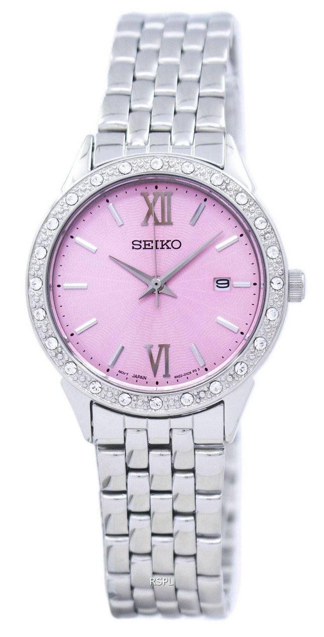 Seiko Quartz Diamond Accent SUR693 SUR693P1 SUR693P kvinders Watch