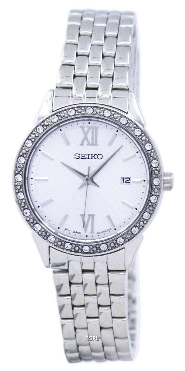 Seiko Quartz Diamond Accent SUR695 SUR695P1 SUR695P kvinders Watch