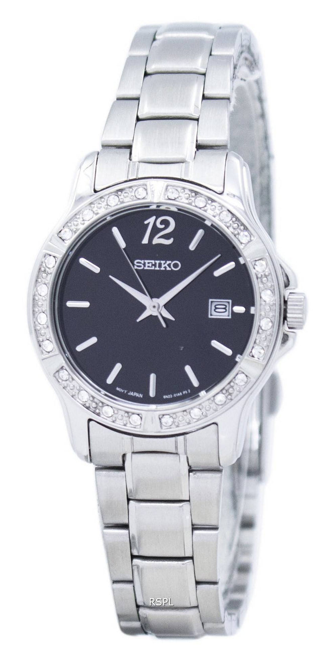Seiko Analog Quartz Diamond Accent SUR719 SUR719P1 SUR719P kvinders Watch