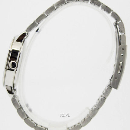 Seiko Quartz rustfrit stål sort urskive SUR827P1 SUR827P kvinders ur