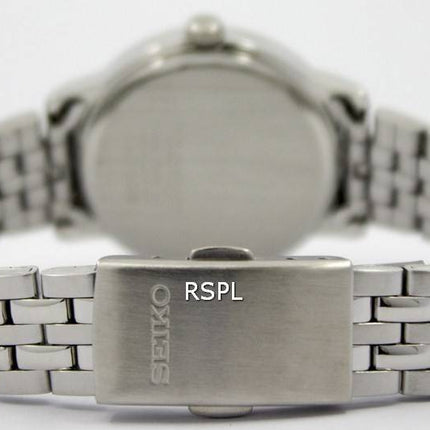 Seiko Quartz rustfrit stål sort urskive SUR827P1 SUR827P kvinders ur