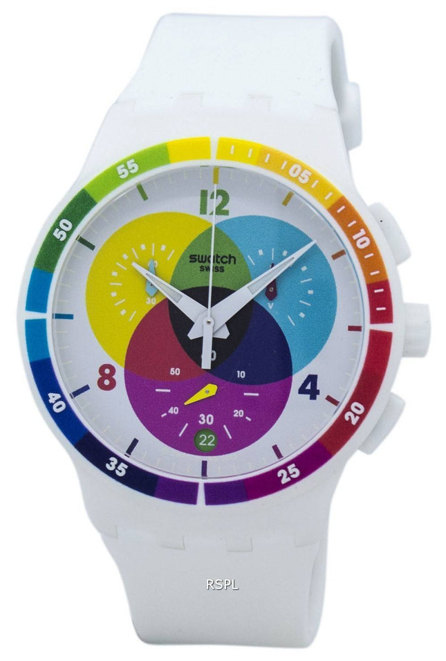 Swatch originaler Chromograph Quartz SUSW404 Unisex ur