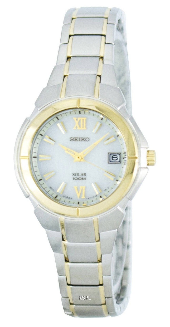 Seiko Solar 100M SUT022 SUT022P1 SUT022P kvinders Watch