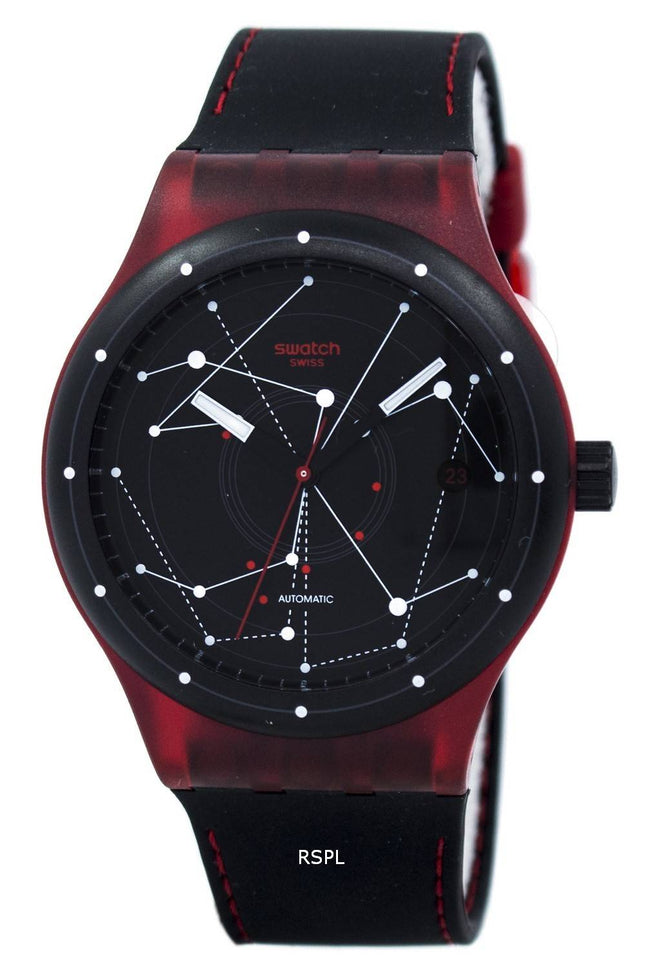 Swatch originaler Sistem rød automatiske SUTR400 Unisex ur
