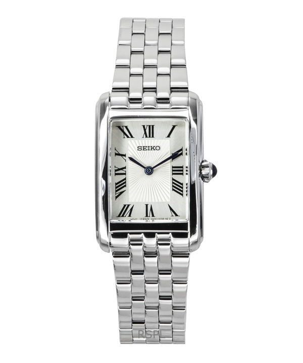 Seiko classic rustfrit stål hvid skive kvarts SWR083P1 dameur