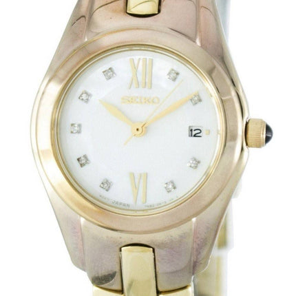 Seiko Quartz Diamond Accent SXDB58 SXDB58P1 SXDB58P kvinders Watch