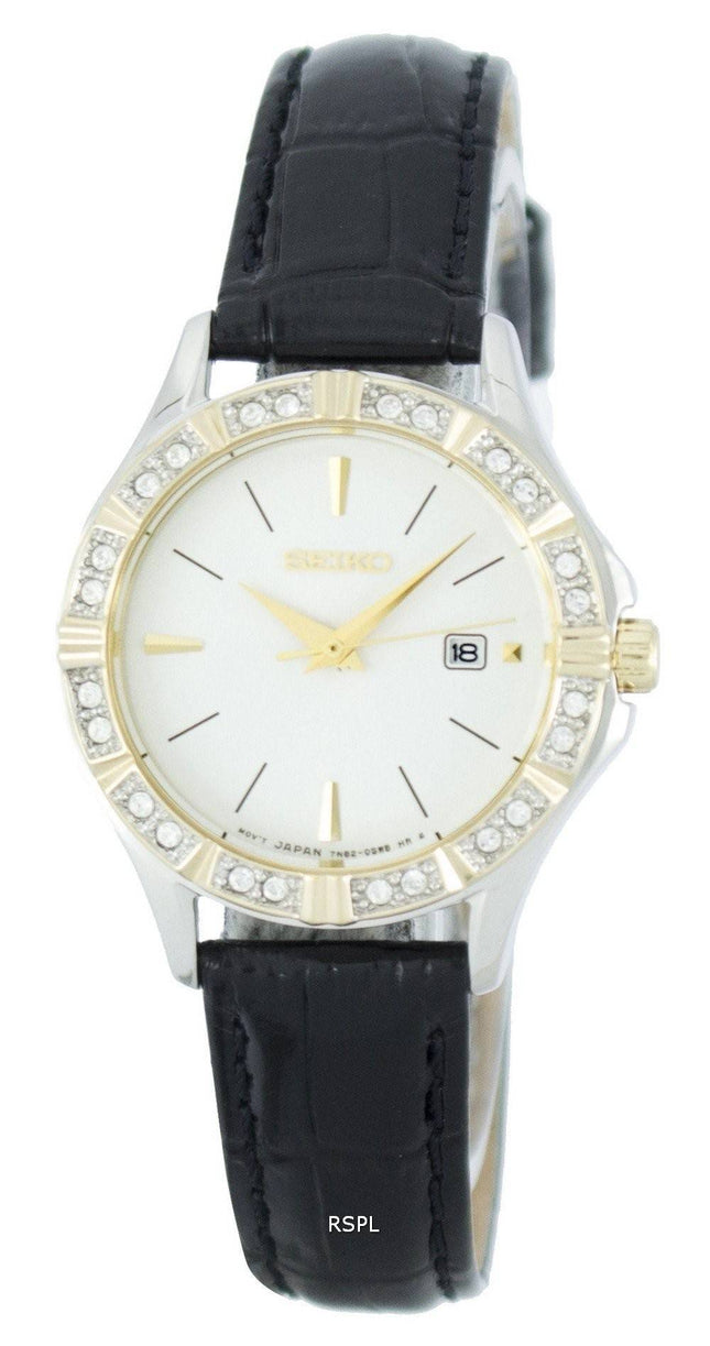 Seiko Quartz Diamond Accent SXDF24 SXDF24P1 SXDF24P kvinders Watch