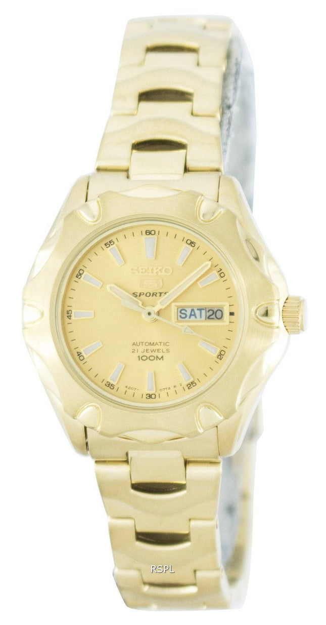 Seiko 5 sport automatisk 21 juveler SYMJ50 SYMJ50K1 SYMJ50K Dame Watch