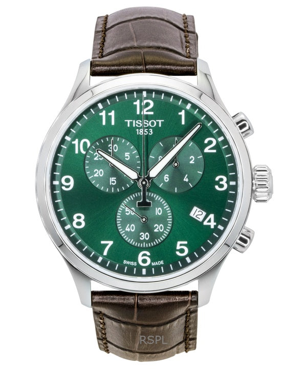 Tissot Chrono XL Classic Chronograph Rustfrit Stål Grøn Skive Quartz T116.617.16.092.00 100M Herreur