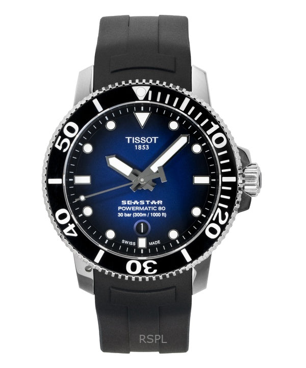 Tissot T-Sport Seastar 1000 T120.407.17.041.00 T1204071704100 Powermatic 80 Automatisk 300M Herreur