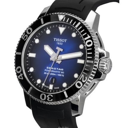 Tissot T-Sport Seastar 1000 T120.407.17.041.00 T1204071704100 Powermatic 80 Automatisk 300M Herreur