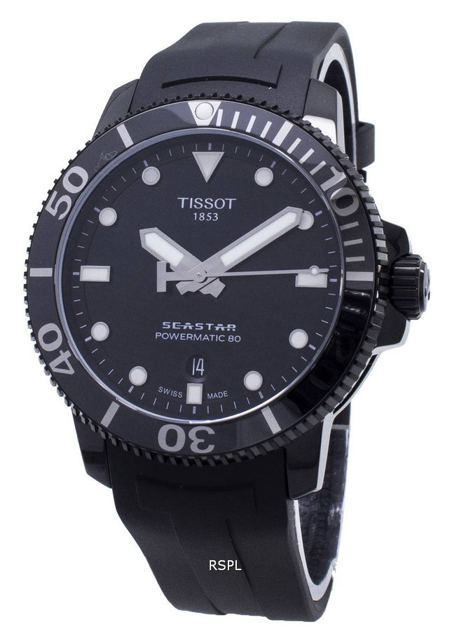 Tissot T-Sport Seastar Powermatic 80 T120.407.37.051.00 T1204073705100 Automatisk 300M Herreur