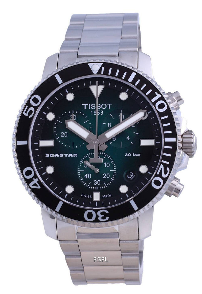 Tissot T-Sport Seaster 1000 Chronograph Diver&#39,s Quartz T120.417.11.091.01 T1204171109101 300M Herreur