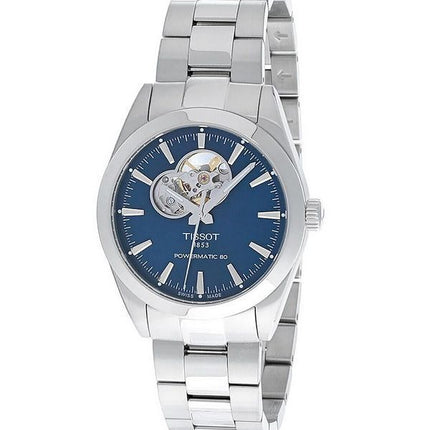 Tissot T-Classic Gentleman Powermatic 80 Open Heart Blue Dial Automatisk T127.407.11.041.01 100M herreur