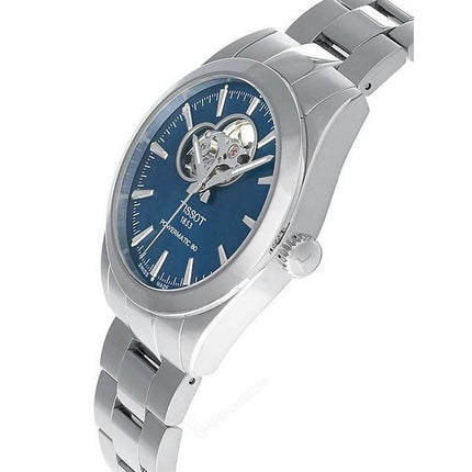 Tissot T-Classic Gentleman Powermatic 80 Open Heart Blue Dial Automatisk T127.407.11.041.01 100M herreur