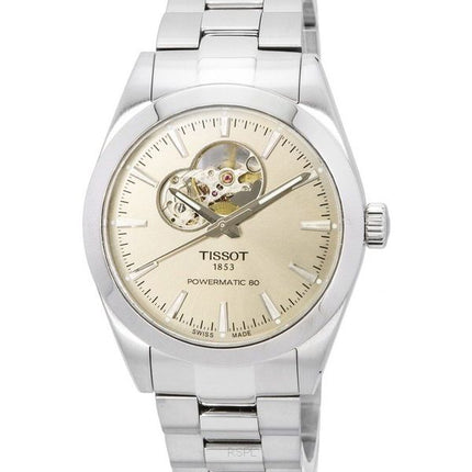 Tissot T-Classic Gentleman Powermatic 80 Rustfrit Stål Open Heart Sunray Dial Automatisk T127.407.11.081.00 T1274071108100 100M
