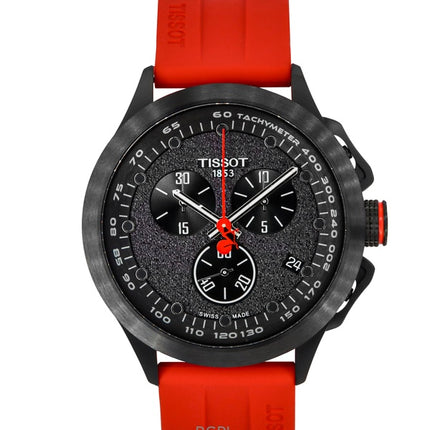 Tissot T-Race Vuelta Kronograf Silikonerem Sort Skive Quartz T135.417.37.051.04 100M Herreur