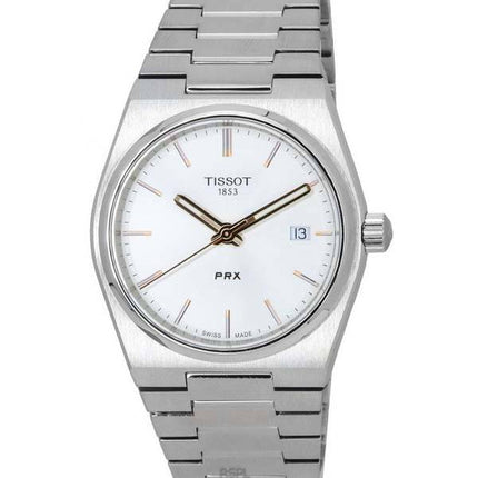 Tissot PRX T-Classic rustfrit stål sølvskive Quartz T137.210.11.031.00 T1372101103100 100M unisex ur
