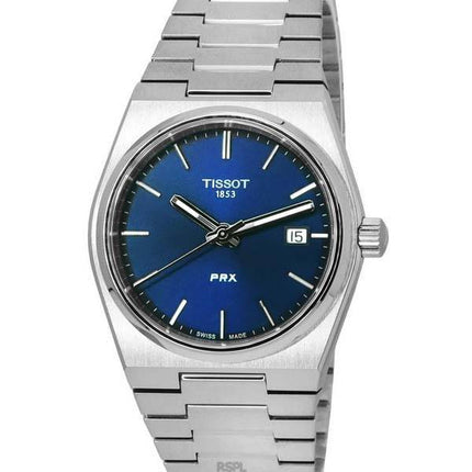 Tissot PRX T-Classic rustfrit stål blå skive kvarts T137.210.11.041.00 T1372101104100 100M unisex ur