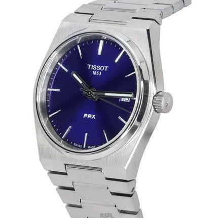 Tissot PRX T-Classic rustfrit stål blå skive kvarts T137.210.11.041.00 T1372101104100 100M unisex ur