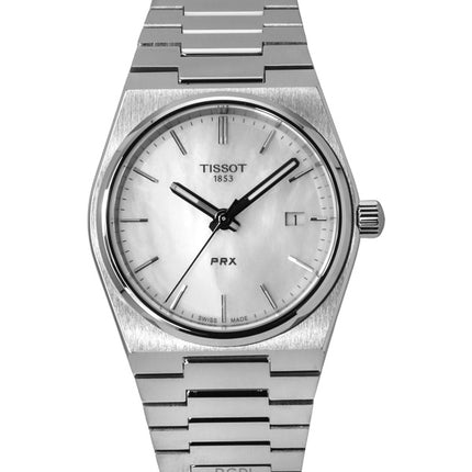 Tissot PRX Classic Contemporary rustfrit stål hvid perlemorskive Quartz T137.210.11.111.00 100M unisex ur