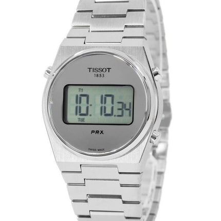 Tissot T-Classic PRX Digital Rustfrit Stål Sølv Spejlskive Quartz T137.263.11.030.00 100M Unisex Ur