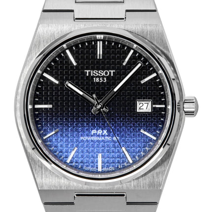 Tissot PRX Powermatic 80 Gradient Rustfrit Stål Sort Chameleon Dial Automatisk T137.407.11.051.01 100M herreur