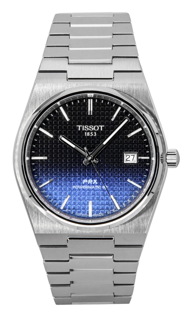 Tissot PRX Powermatic 80 Gradient Rustfrit Stål Sort Chameleon Dial Automatisk T137.407.11.051.01 100M herreur
